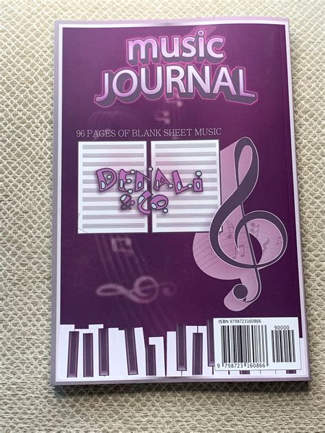 Music Journal Songwriting Journal Ts For Musicians Etsy