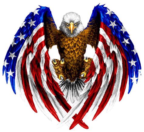 14 Best Bald Eagle With American Flag Tattoo Designs Petpress