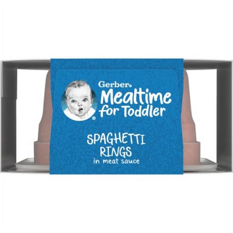 Gerber® Spaghetti Rings In Meat Sauce Toddler Meal 6 Oz Smiths Food