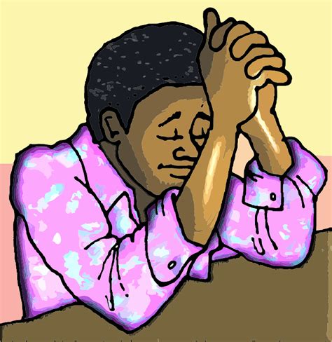 African Man Praying Openclipart
