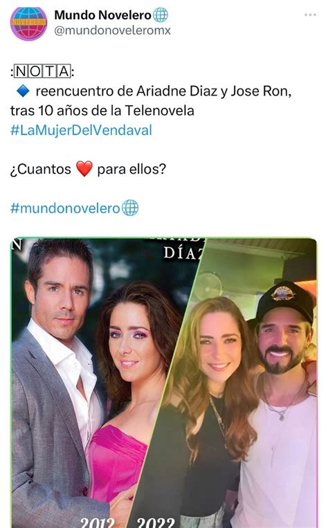 Ariadne Díaz Tuvo Un Romance Con José Ron En Esta Telenovela