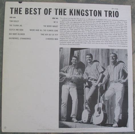 The Kingston Trio The Best Of The Kingston Trio Vinyl Lp Record