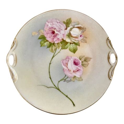 Antique Austrian Porcelain Plate Signed Duran Chairish