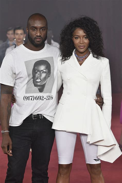 Virgil Abloh Et Naomi Campbell Au Défilé Off White Printemps été 2018