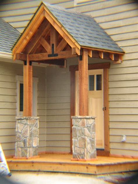 Now if you are looking for some inspiring ideas on how you can decorate your front porch by yourself, then this post is exactly what you need. Cedar P/B Portico, stone recycled from demoed landing, 5/4 ...