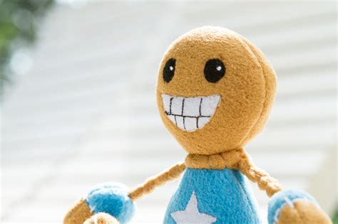 Kick The Buddy Plush Handmade Soft Toy With Poseable Arms 8 Etsy