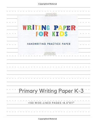 Buy Writing Paper For Kids Handwriting Practice Paper Grades