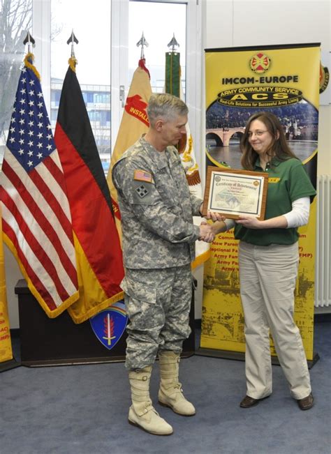 Installation Of Excellence Usareur Commander Recognizes Wiesbaden
