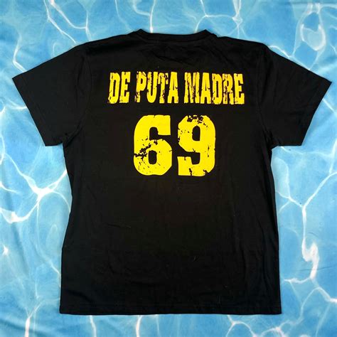 New De Puta Madre Crew Neck Black Logo T Shirt Size M Ebay