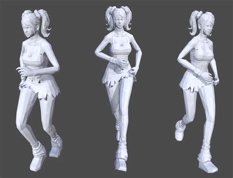 3d Asset Low Poly Female 14 Animated Cgtrader