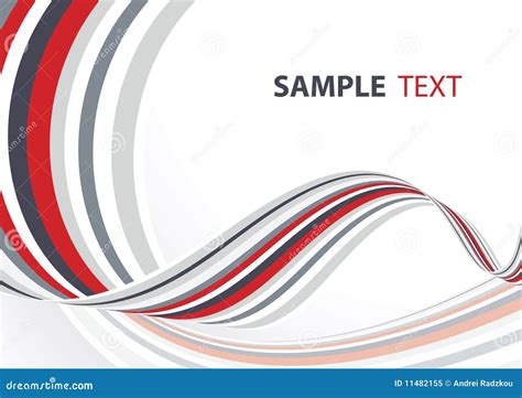 Grey And Red Ribbon Stock Vector Illustration Of Space 11482155