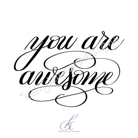 You Are Awesome Positive Affirmations Digital Printable