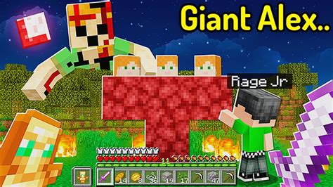 Kid Summoned Giant Alex In His Minecraft World Youtube