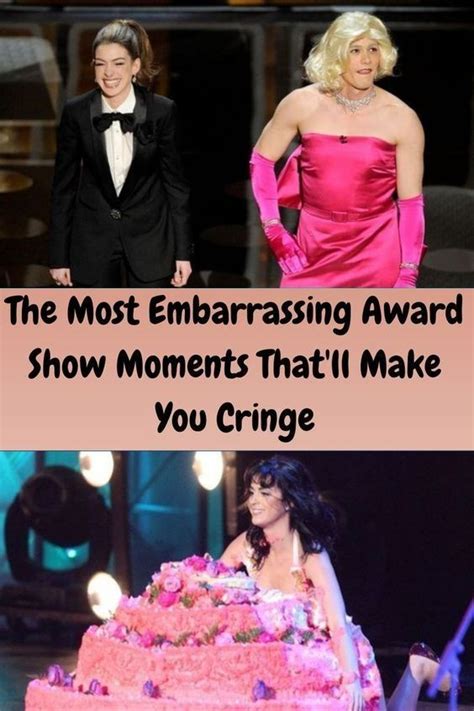 the most embarrassing award show moments that ll make you cringe celebrities in this moment