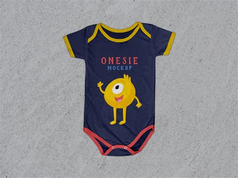 Free Baby Onesie Mockup Psd Designbolts