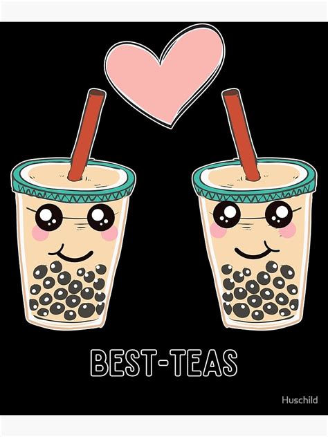 Best Teas Anime Kawaii Bubble Tea Poster For Sale By Huschild