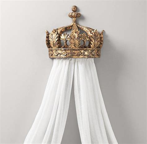 It adds luxuriousness and femininity to for a queen size bed, a canopy with the measurements of 10 inches high by 36 inches wide by 8 mark the wall according to the measurements of your canopy. Gilt Demilune Canopy Bed Crown