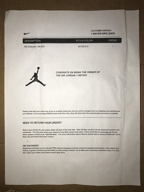 Is This A Real Receipt From Nike Nike Shopping Air Jordans Retro Nike