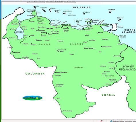 Dibujo Del Mapa De Venezuela Y Sus Estados Imagui