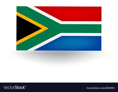 South African Flag Royalty Free Vector Image Vectorstock
