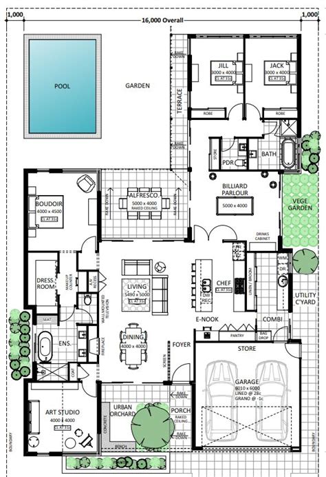 Floor Plan Friday Front Porch Pool Enook Pool House Plans House