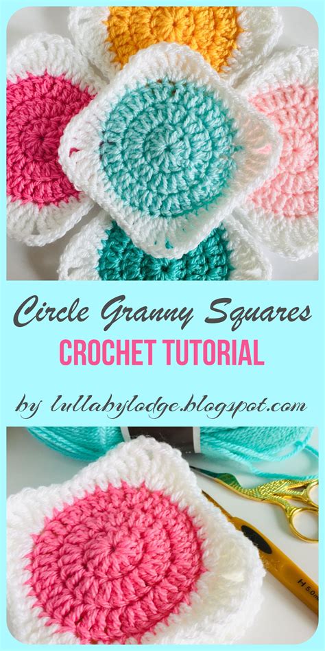 How To Turn Your Circles Into Granny Squares Crochet Tutorial By