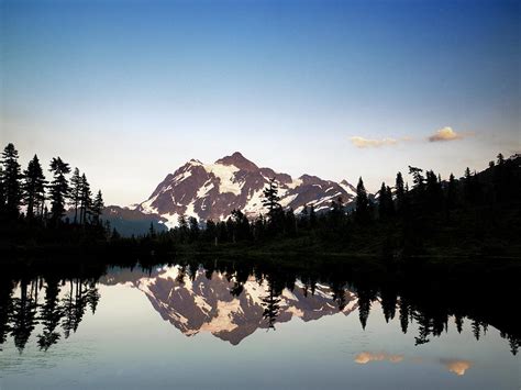 Mount Shuksan From Picture Lake North Cascades Washington Photograph By
