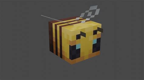Minecraft Bee Free 3d Model Cgtrader