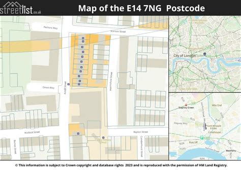 Complete Postcode Guide To E14 7ng In London House Prices Council Tax