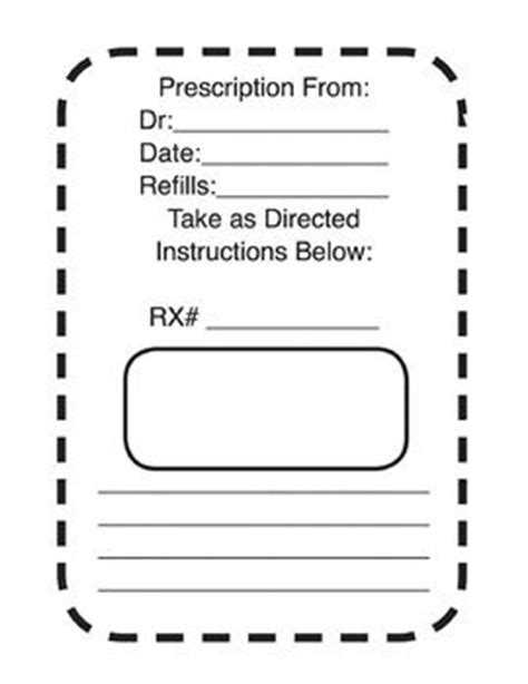 Pill bottle label template prescription label template. Medicine Bottle Label Template | printable label templates