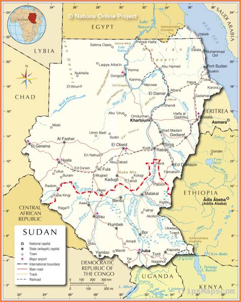 Khartoum Map Travel Map