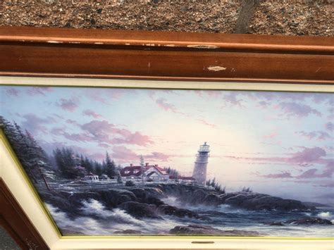 Thomas Kinkade 1997 Clearing Storms Seaside Memories Iv Canvas