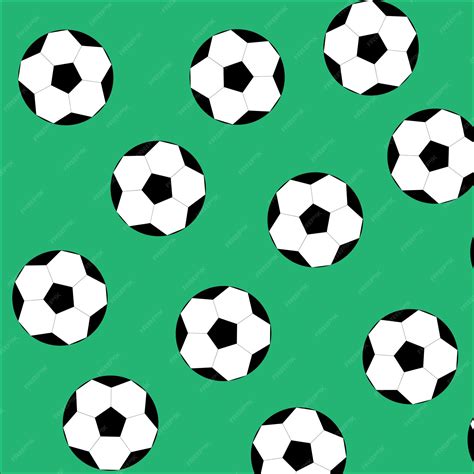 Premium Vector Soccer Ball Seamless Pattern Football Sport Game Play