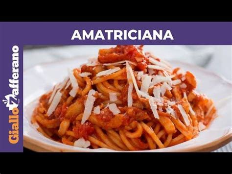 Amatriciana Ricetta Originale Youtube Italian Recipes Pasta