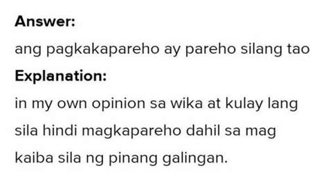 Pagkakaiba Ng Tagalog Pilipino At Filipino Bilang Wikang Pambansa