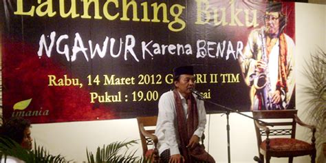 Terima kasih telah membaca novel talijiwo. InfoGaya Buku: "Ngawur Karena Benar" Sujiwo Tejo