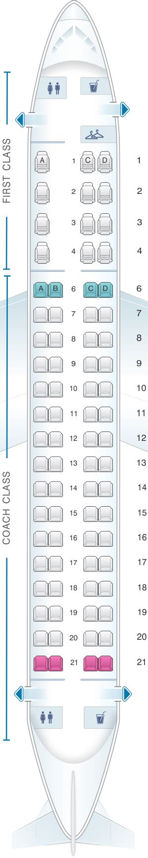 Seat Map Embraer 175