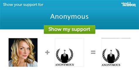 Anonymous Support Campaign Twibbon