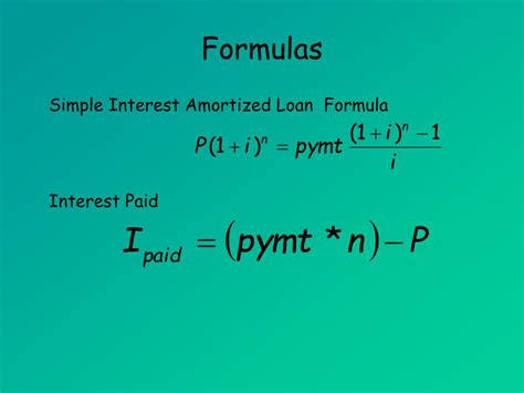 PPT - Amortized Loans PowerPoint Presentation, free download - ID:419764