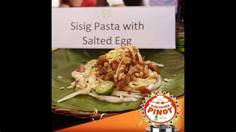 Food Twist Sisig Pasta With Salted Egg Funlasang Pinoy Youtube