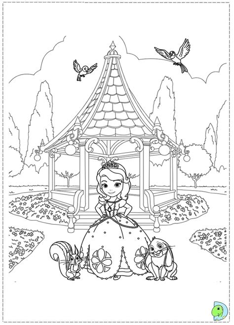 Thousands pictures for downloading and printing! Sofia the First Coloring page- DinoKids.org