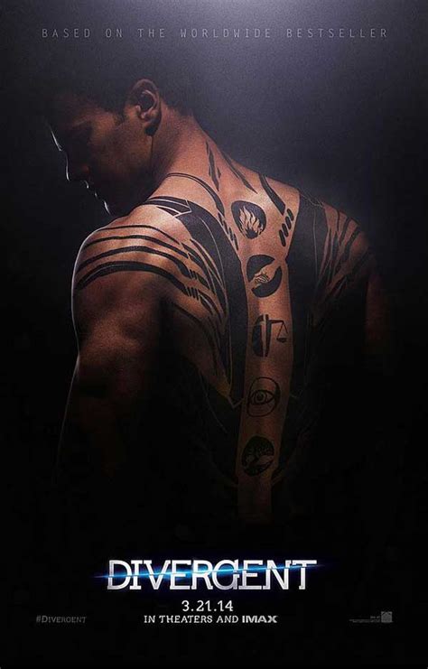 A Shirtless Theo James Shows Off His Tats In The First Divergent
