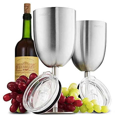 Finedine Premium Grade 188 Stainless Steel Wine Glasses Best Offer