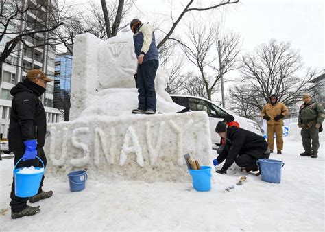 Daily observed snowfall interactive charts and graphs for popular snow regions around japan. Sapporo Snow Festival 2020: A Top Gun Snow Build | Seabee ...