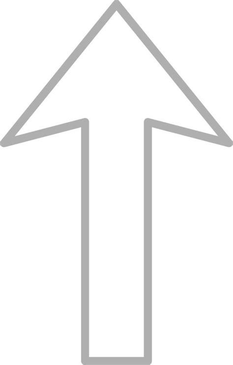 Up Arrow Greyscale Line Icon 10661901 Vector Art At Vecteezy