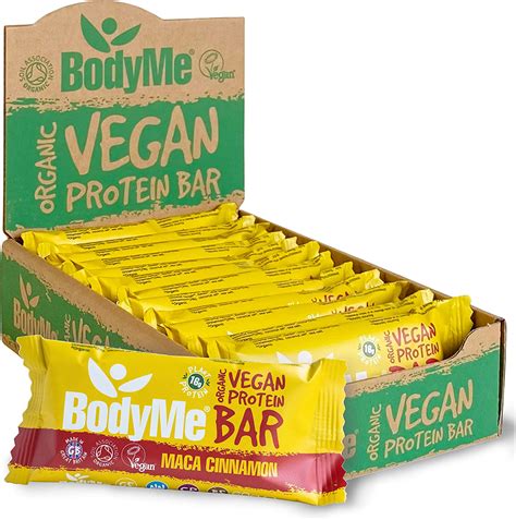 BodyMe Barre Proteine Vegan Bio Cru Maca Canelle X G Barres