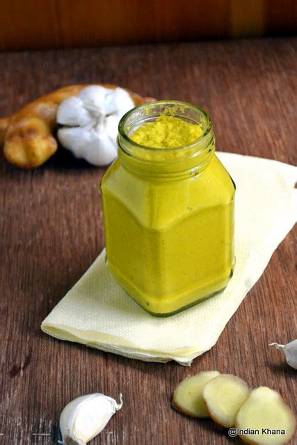 Homemade Ginger Garlic Paste Recipe ~ Indian Khana
