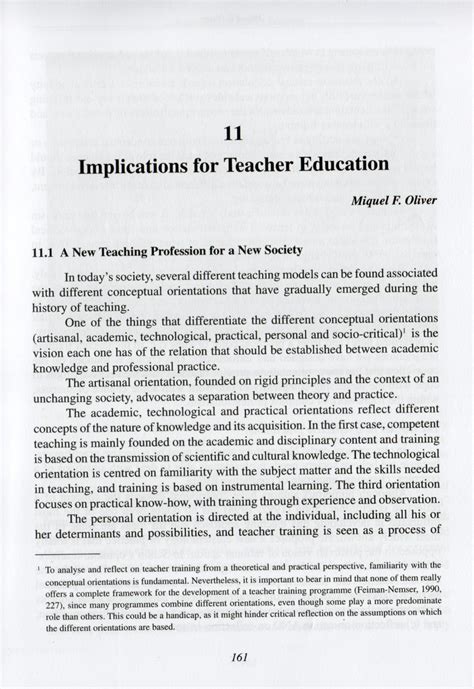 Pdf Implications For Teacher Education