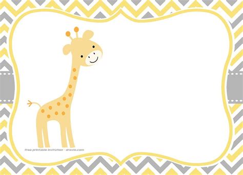 Choose from thousands of customizable templates or create your own from scratch! FREE Giraffe Birthday and Baby Shower Invitation Templates ...