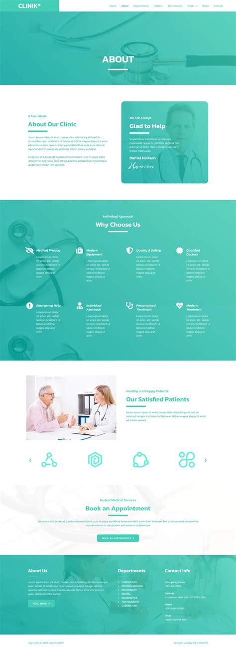 Clinik Hospital And Clinical Health Care Elementor Template Kit By